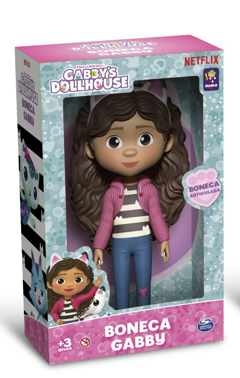 Boneca Gabby Vinil 25 Cm