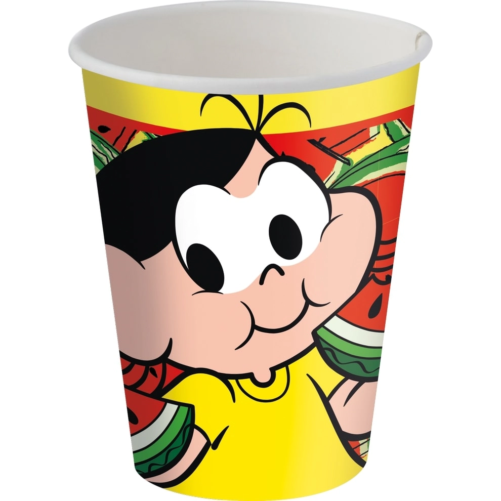Copo Papel 200ml Magali Melancia C/8 Festcolor