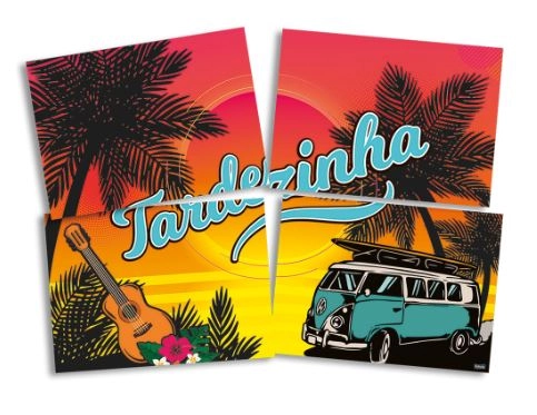 Painel 4 Laminas Festcolor Tardezinha U