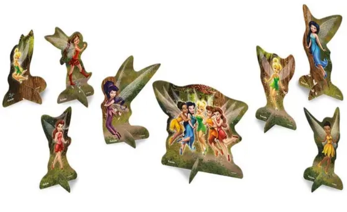 Decoracao De Mesa Fadas Disney C.8 Festcolor