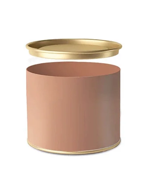 Lata P/bombons Rose Gold 11x9cm Cromus