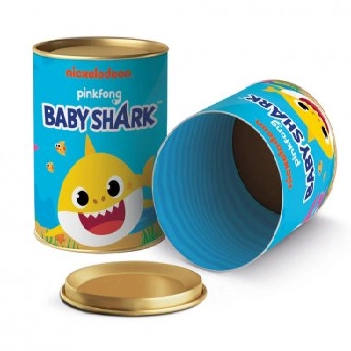 Lata P/lembrancinhas Baby Shark 11x9cm Cromus