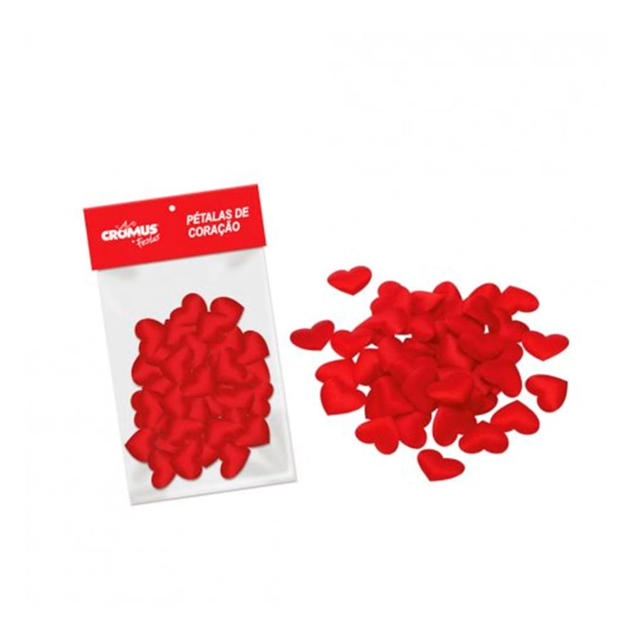 Confete Petala Coracao Romantica C.15g Cromus