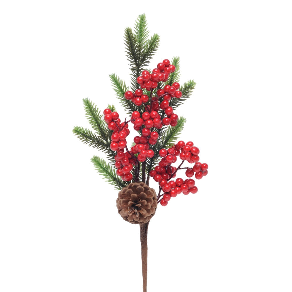 Galho Cromus Folhas/pinha E Frutas Vrm/mrr/vrd 1022286