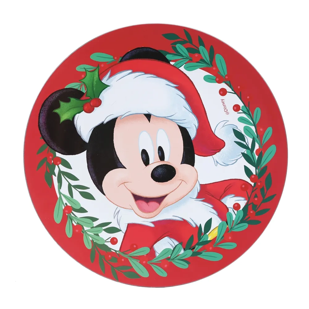 Sousplat Cromus Mickey Noel Vrm/vde 33cm