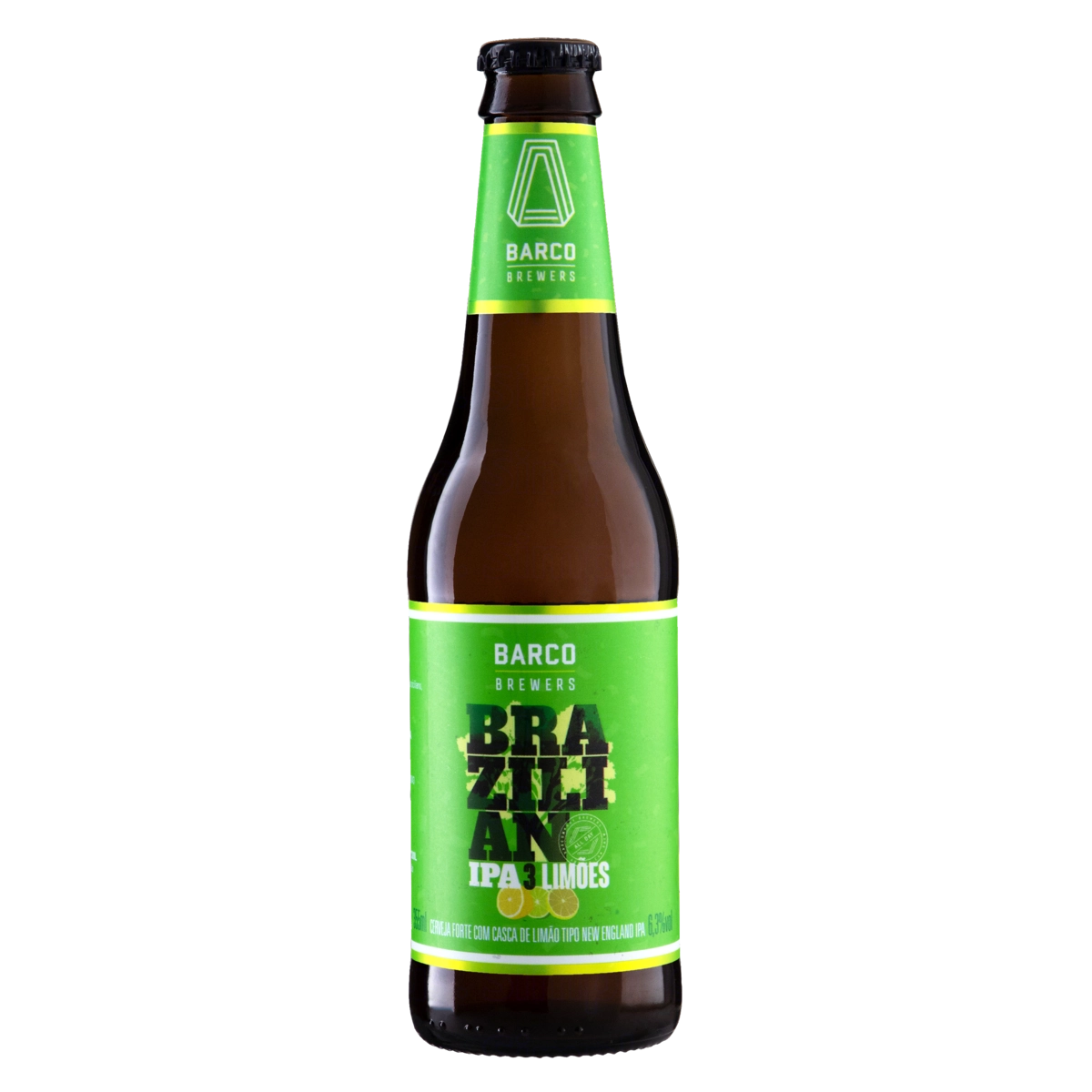 Cerveja New England Ipa Brazilian 3 Limões Barco Brewers Garrafa 355ml
