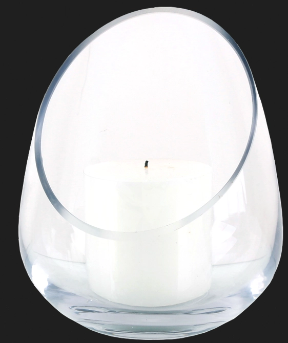 Vaso Vidro Basic Transp Decor 14.5x14x18cm Qlt9538 Rio Master