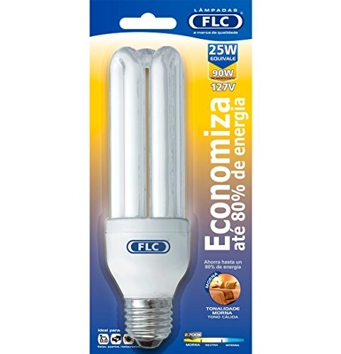 Lampada Flc Fluorescente 25w X 127 Amarela
