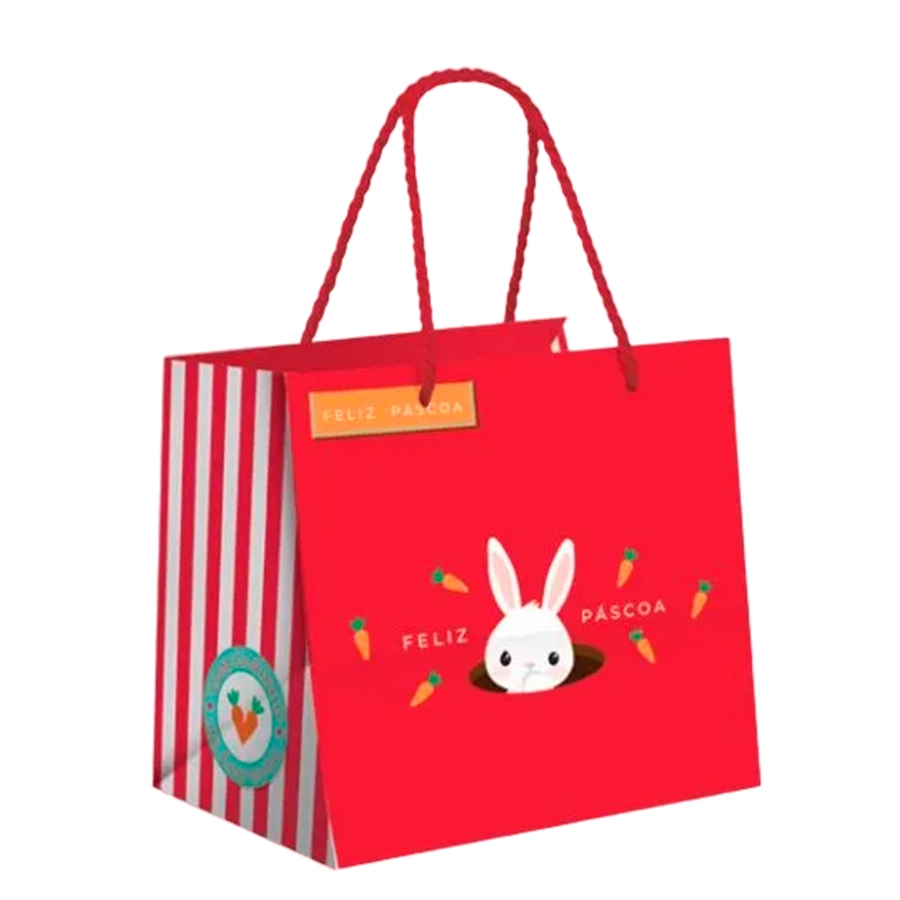 Sacola Prem P M.ovo Alegria Na Toca M 30x26x14cm 14001730 Cromus