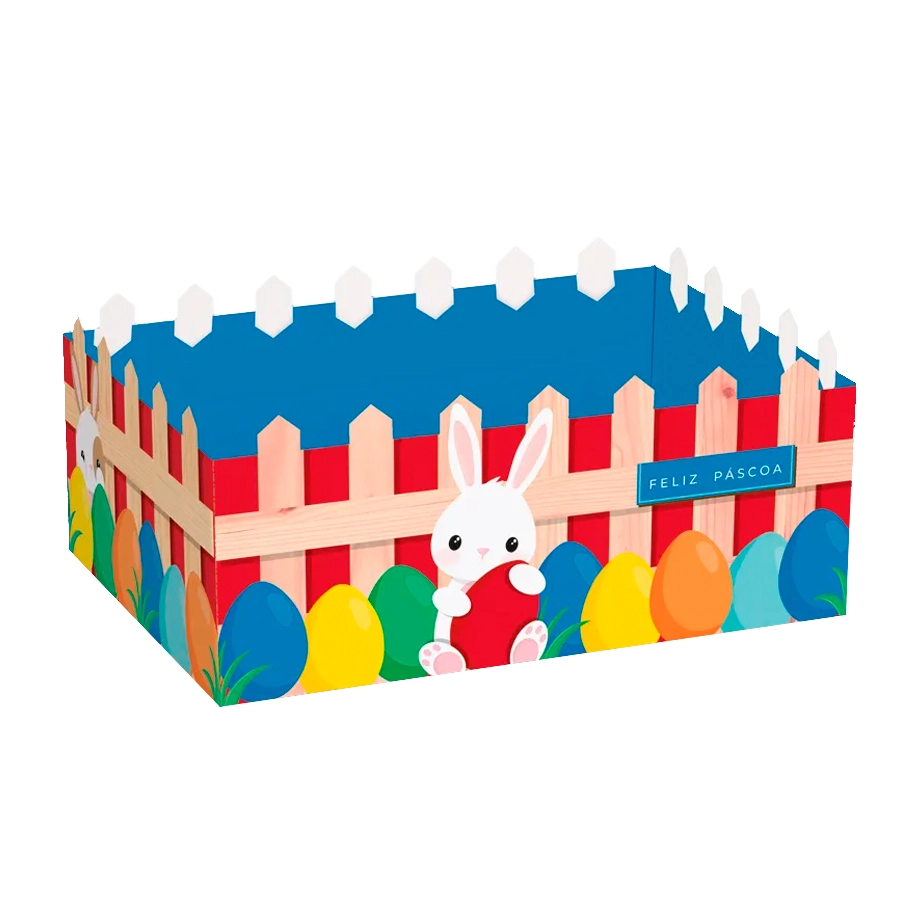 Cesta Cerquinha Cartao Coel Sai Da Toca G 22x15x8cm 13006469 Cromus