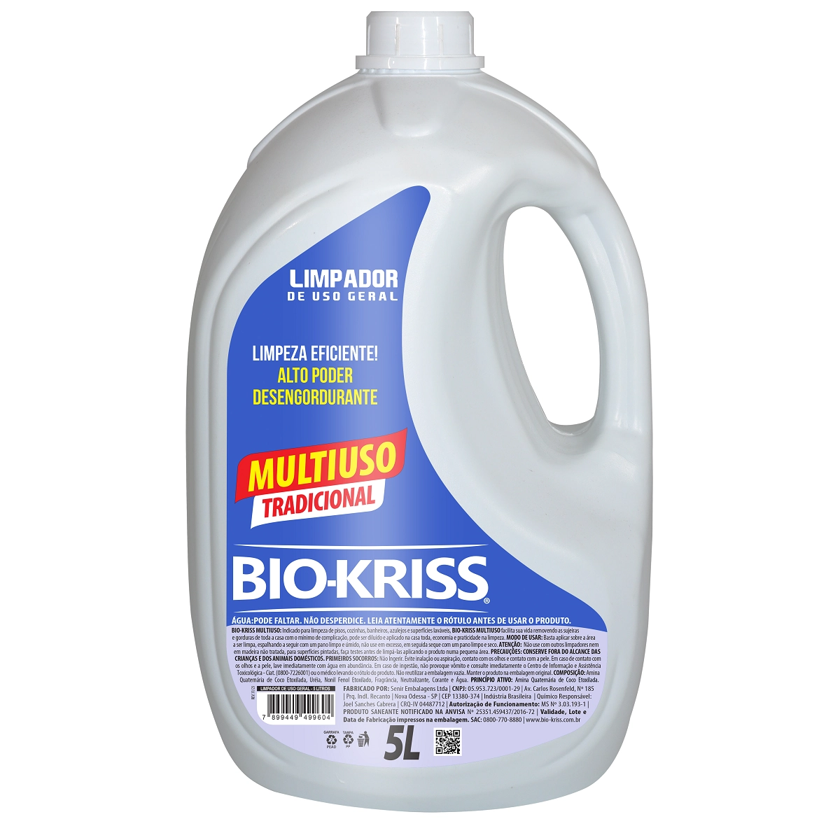 Limpador Multi Uso Bio Kriss Galao 5lts
