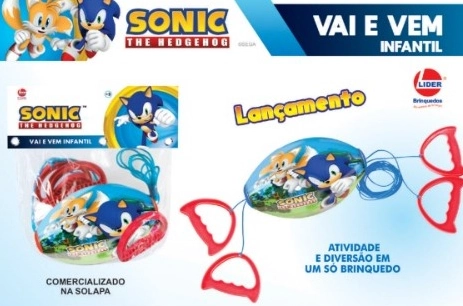 Vai E Vem Infantil Sonic