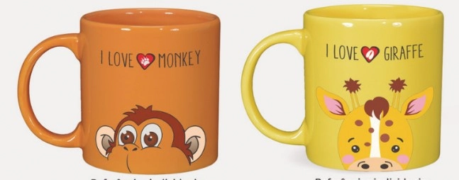 Caneca Bichinhos Colors 2870