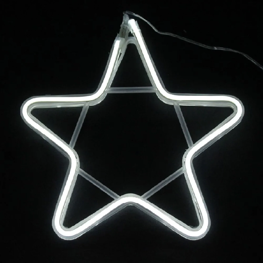 Pisca Pisca Estrela Neon 30cm 127v Ch4871 Duartes