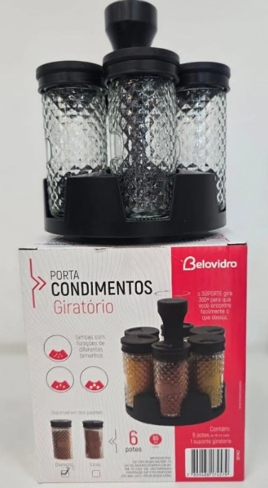 Porta Condimento Giratorio Line Diamond 6un Bv7457 Duartes