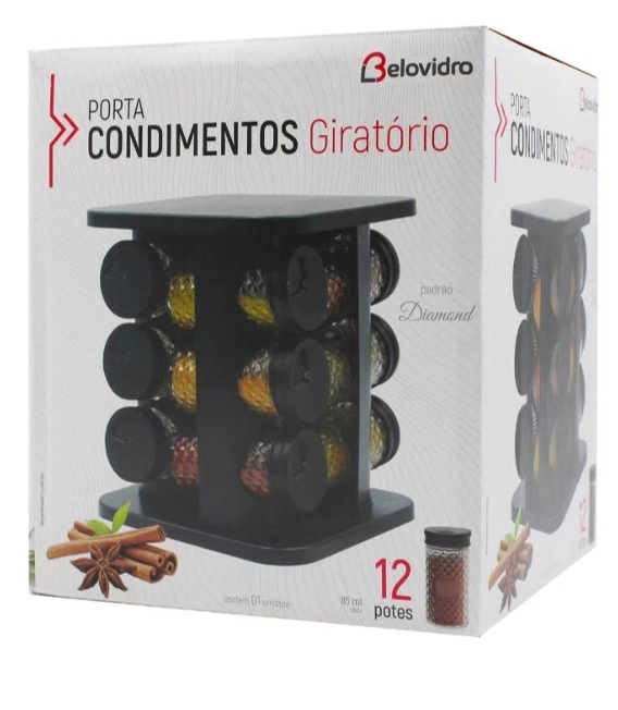 Porta Condimento Giratorio Line Diamond 12un Bv7460 Duartes