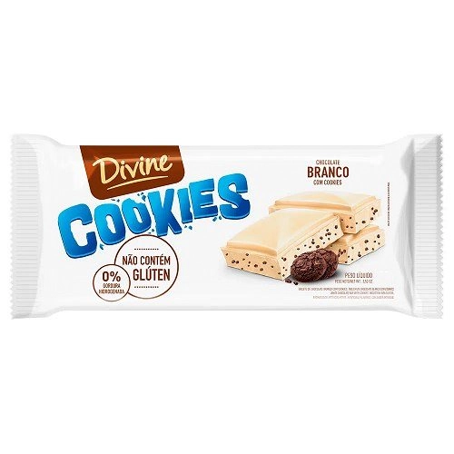 Chocolate Divine Branco/cookies 100g