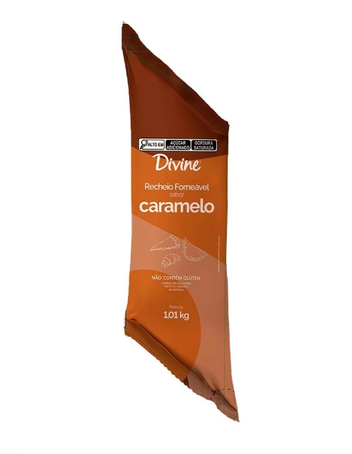 Bisnaga Recheio Forneavel Caramelo 1,01kg Divine