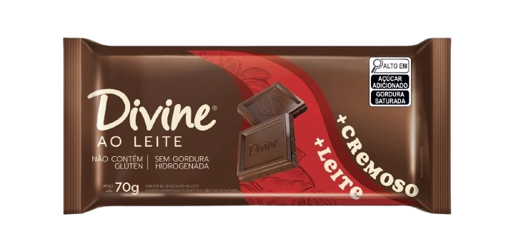 Choc.divine Mais Cremoso Ao Leite 70g