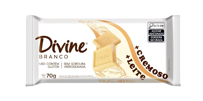 Choc.divine Mais Cremoso Branco 70g
