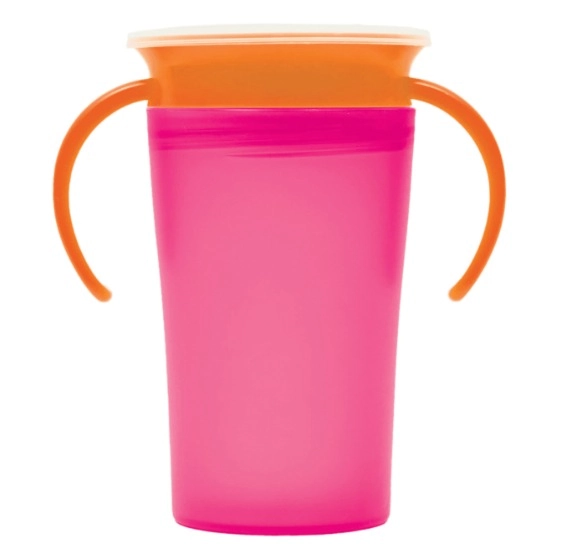Copo De Treinamento 360c C/ Alca Rosa Buba