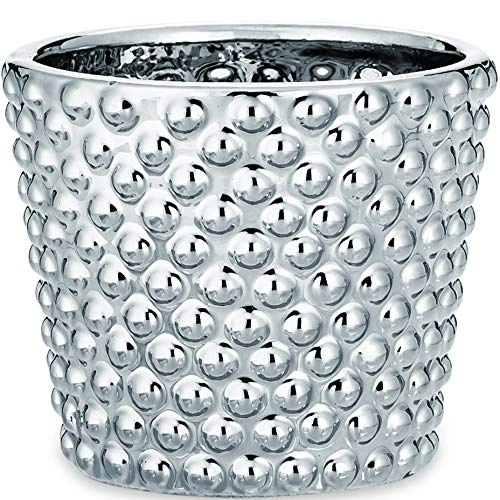 Jdm Cachepot Ceramica 08643 Prata