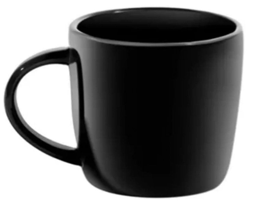 Caneca Ceramica Muddy Pretas 320ml Wx11973 Wellmix