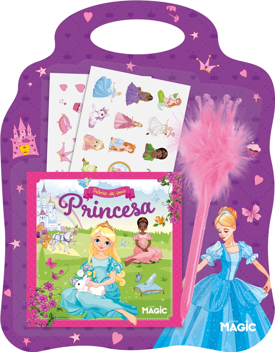 Livro Diario Especial Princesas 580299 Magic Kids