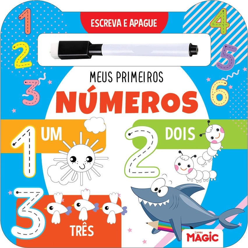 Livro Escreva Apague Meus Primeiros Numeros 585560 Magic Kids