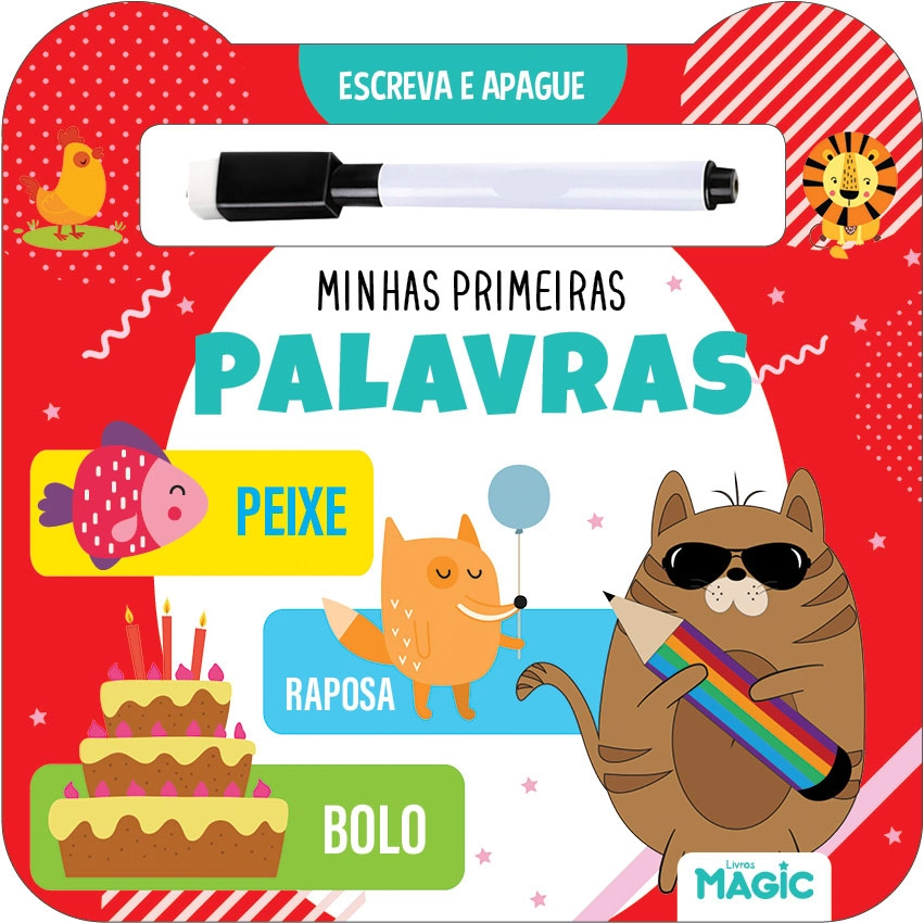 Livro Escreva Apague Minhas Primeiras Palavras 585522 Magic Kids