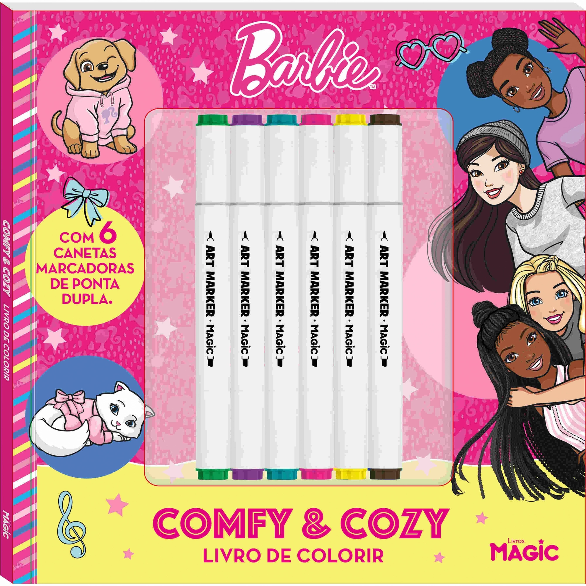 Barbie Comfy And Cozy 6 Canetas