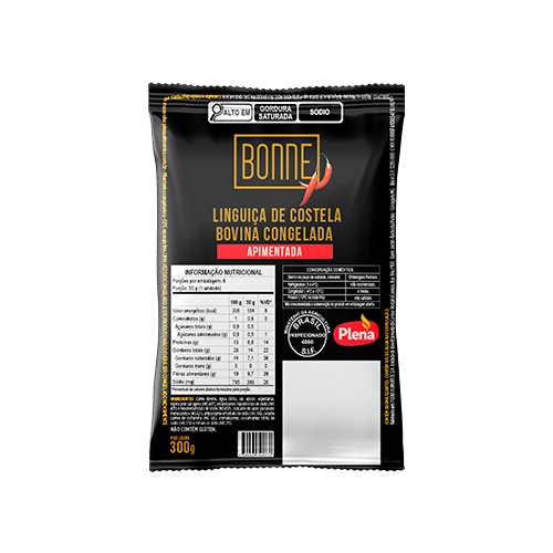 Ling Bonne Costela Bovina Apimentada Pct 300gr
