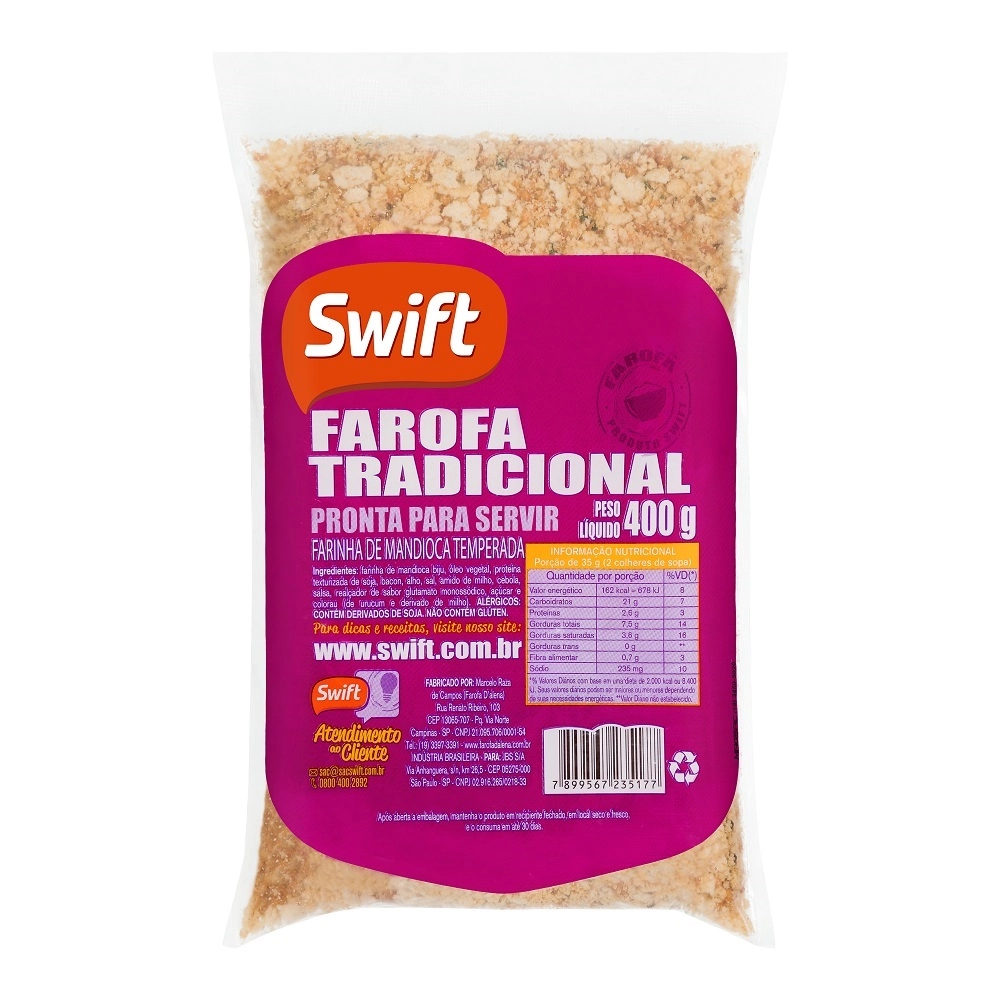 Farofa Tradicional Swift 400g