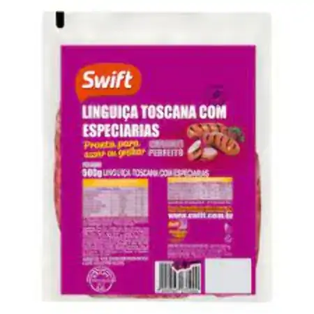 Linguica Toscana Especiarias Swift 500g