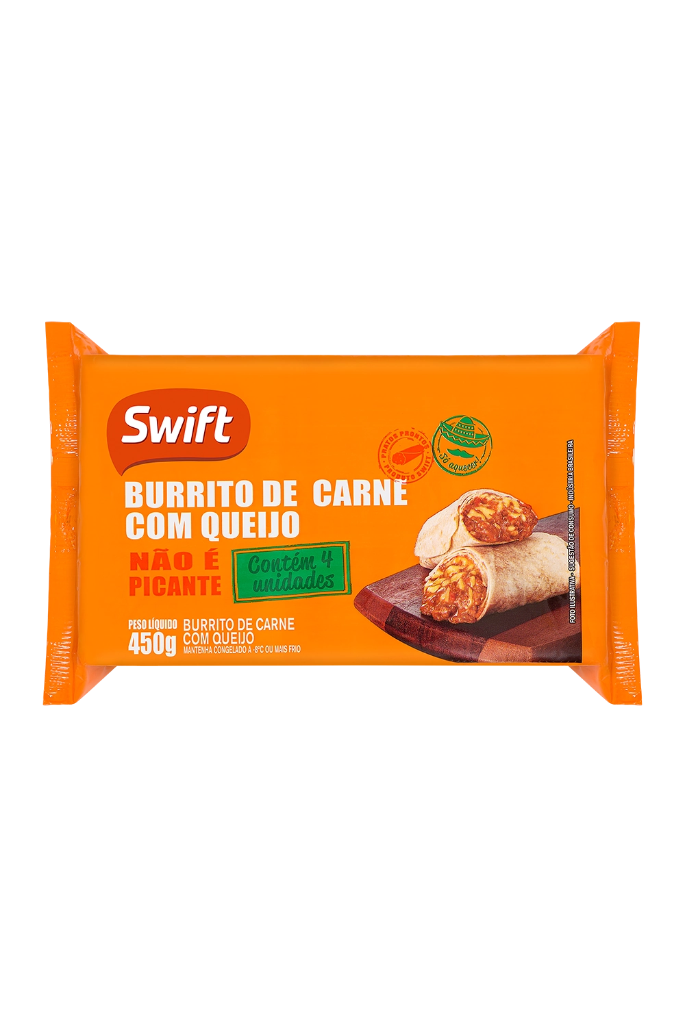 Burrito Carne Com Queijo Swift 450g