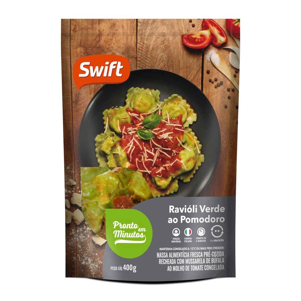 Ravioli Swift Muss Bufala Molho Pomodoro 400g