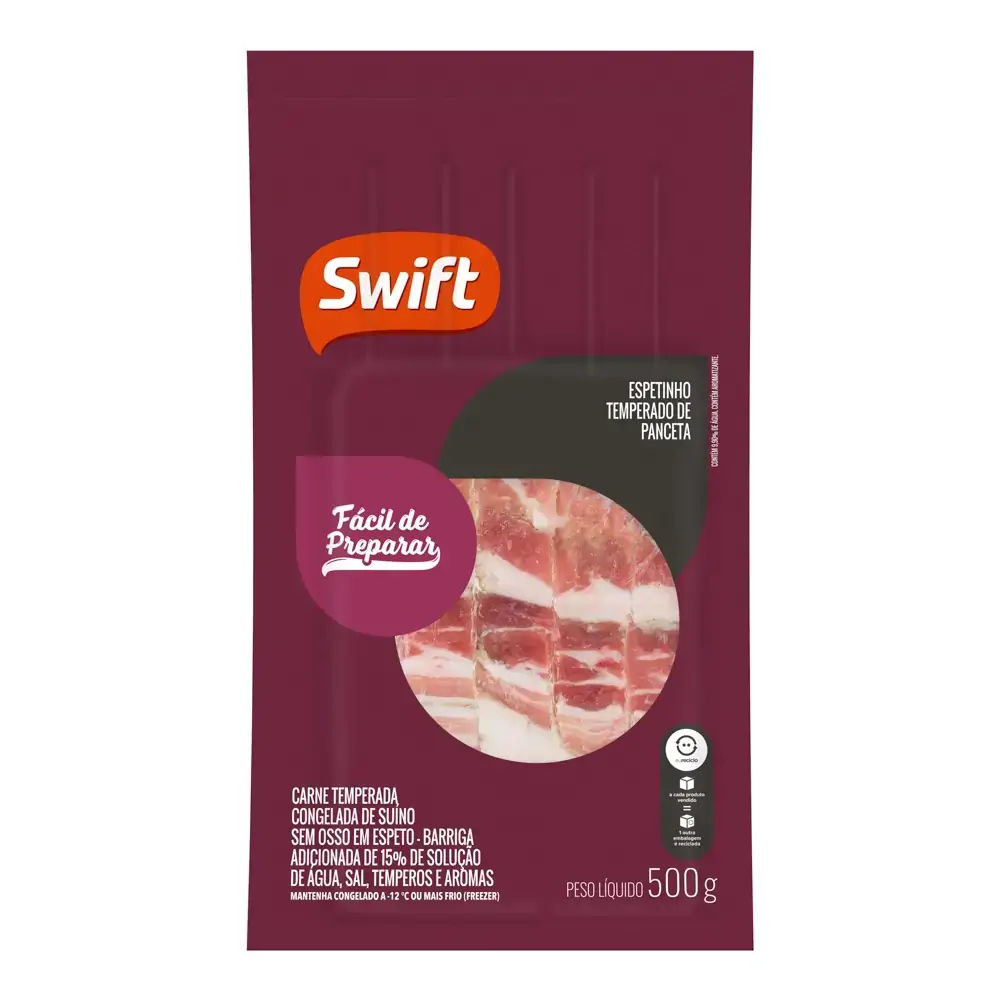 Espetinho Panceta Swift Temp 500g