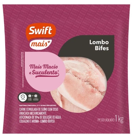 Bife Swift Mais Copa Lombo Suino 1kg