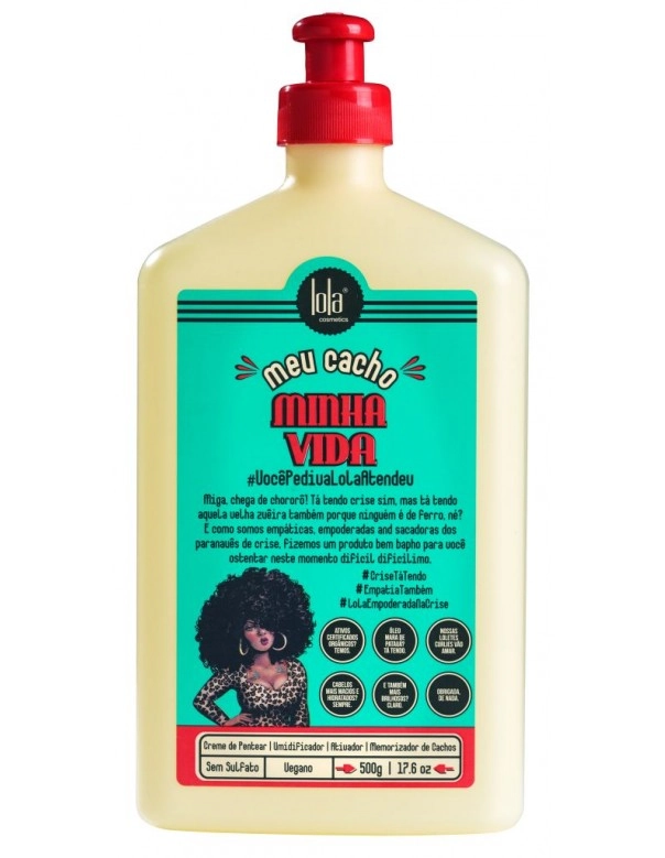 Creme Para Pentear Lola From Rio Meu Cacho Minha Vida Frasco 500g