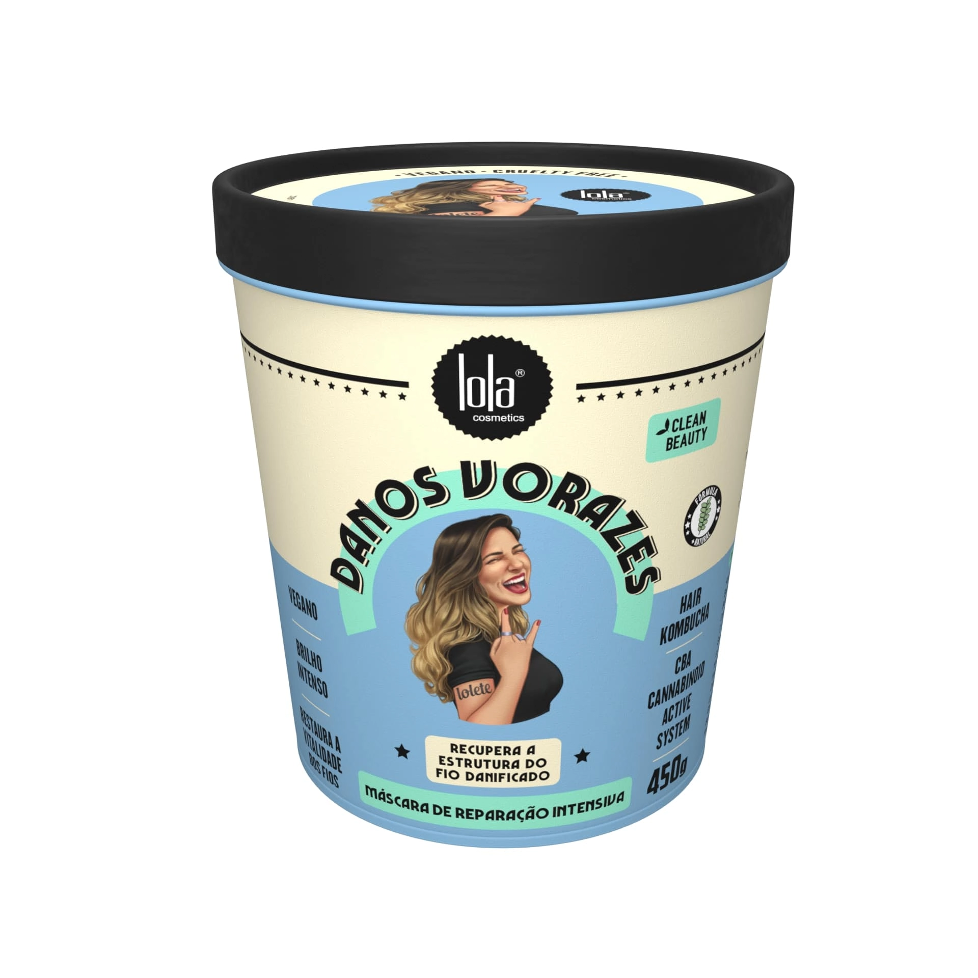 Máscara De Recuperação Intensiva Lola Cosmetics Danos Vorazes Pote 450g