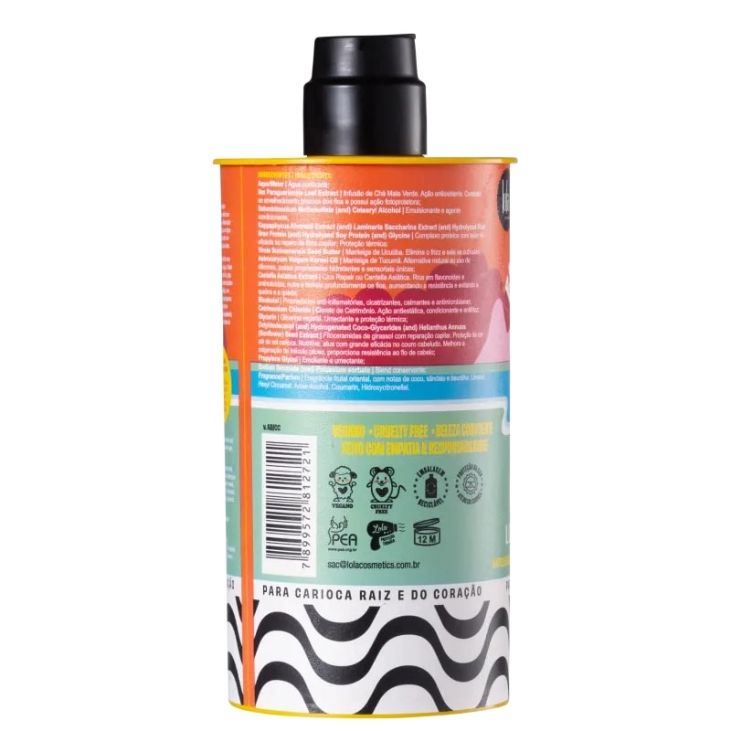 Proteína Lola Cosmetics Ela é Carioca Lola Vai à Praia Frasco 500g