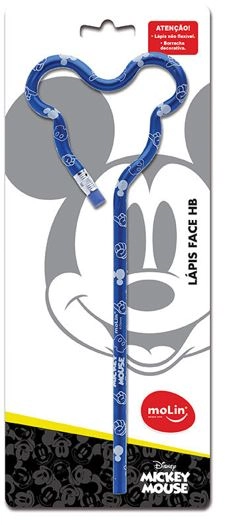 Lapis Preto N.2 Mickey Face Sortido 22652 Molin Pt 1 Un