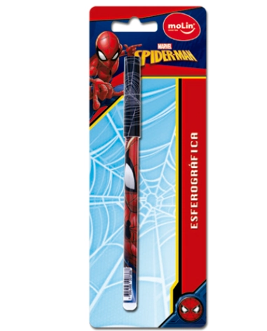 Caneta Esf Espiderman Di Tinta Preta Molin