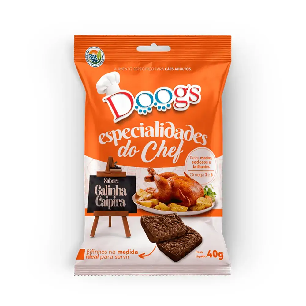 Bifinho P/caes Doogs Do Chef Galinha Caipira 45g
