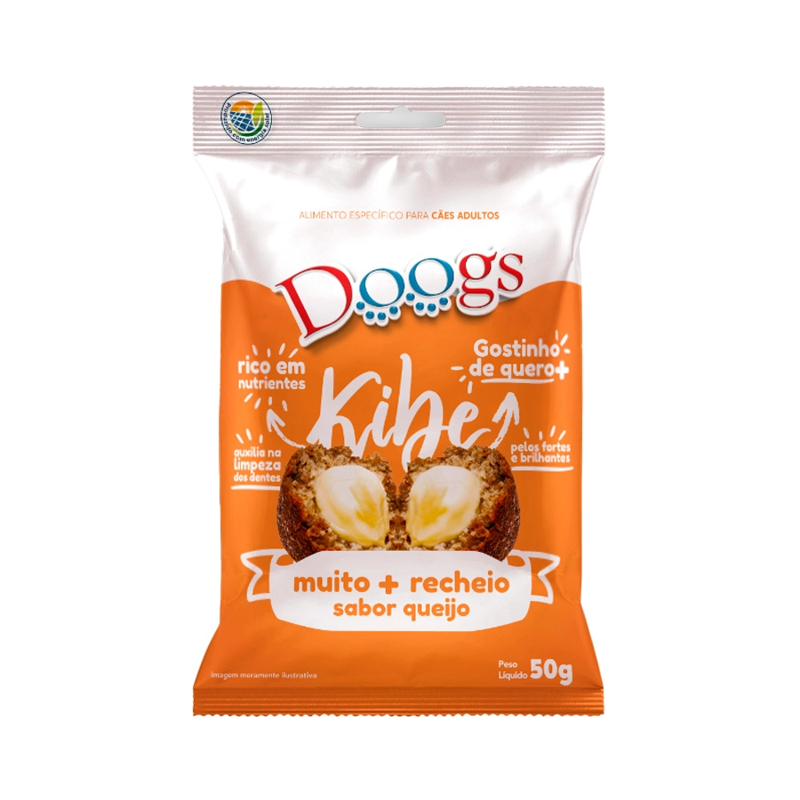 Petisco P/caes Doogs Kibe Queijo 50g