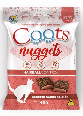 Nuggets Caats Hairball Salmao 40gr