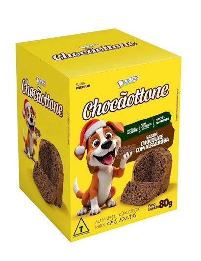 Chocaottone Doogs Sabor Choc C/alfarroba 80g