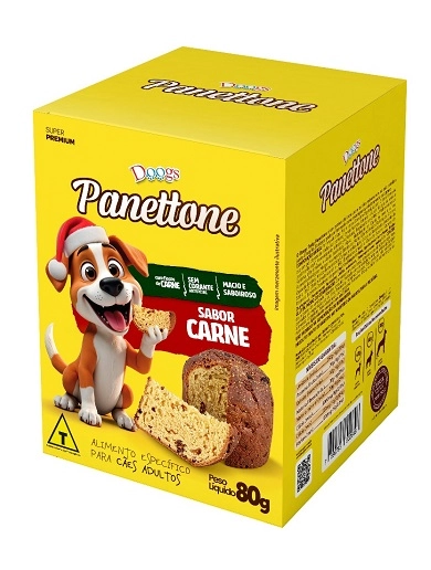 Panettone P/caes Doogs Sabor Carne 80g
