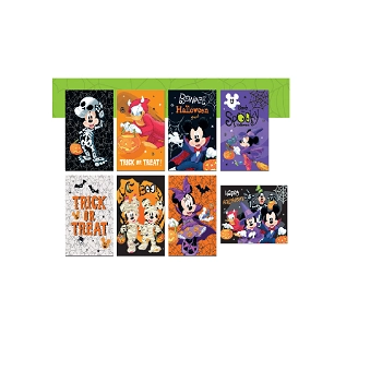 Cartaz Decorativo Happy Halloween Disney C/8