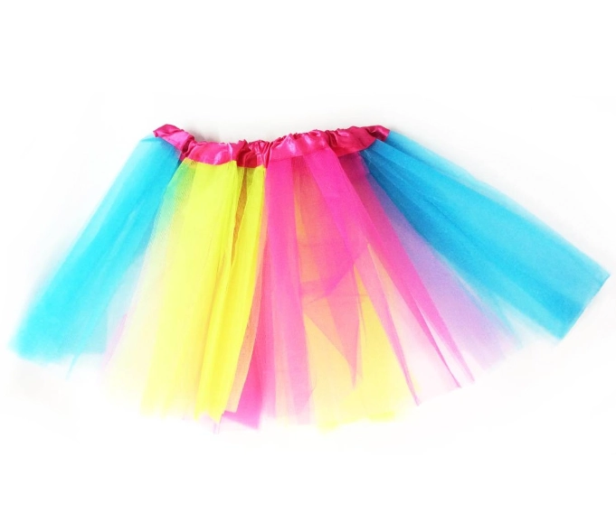 Saia De Tule Adulto Colorido 40cm Cromus